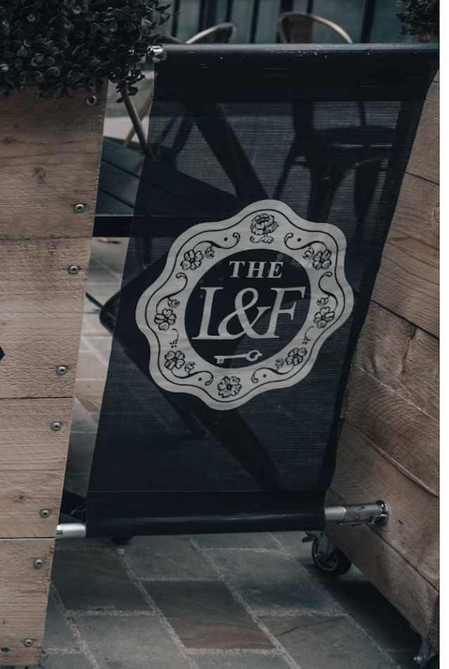 Logo that says The L&F for lost and found.