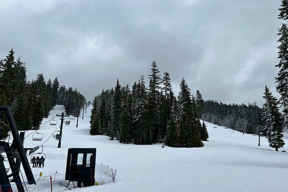A photo at a ski resort